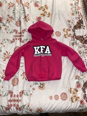 KFA Bright Pink Kids Hoodie with KFA Dance & Gymnastics Logo